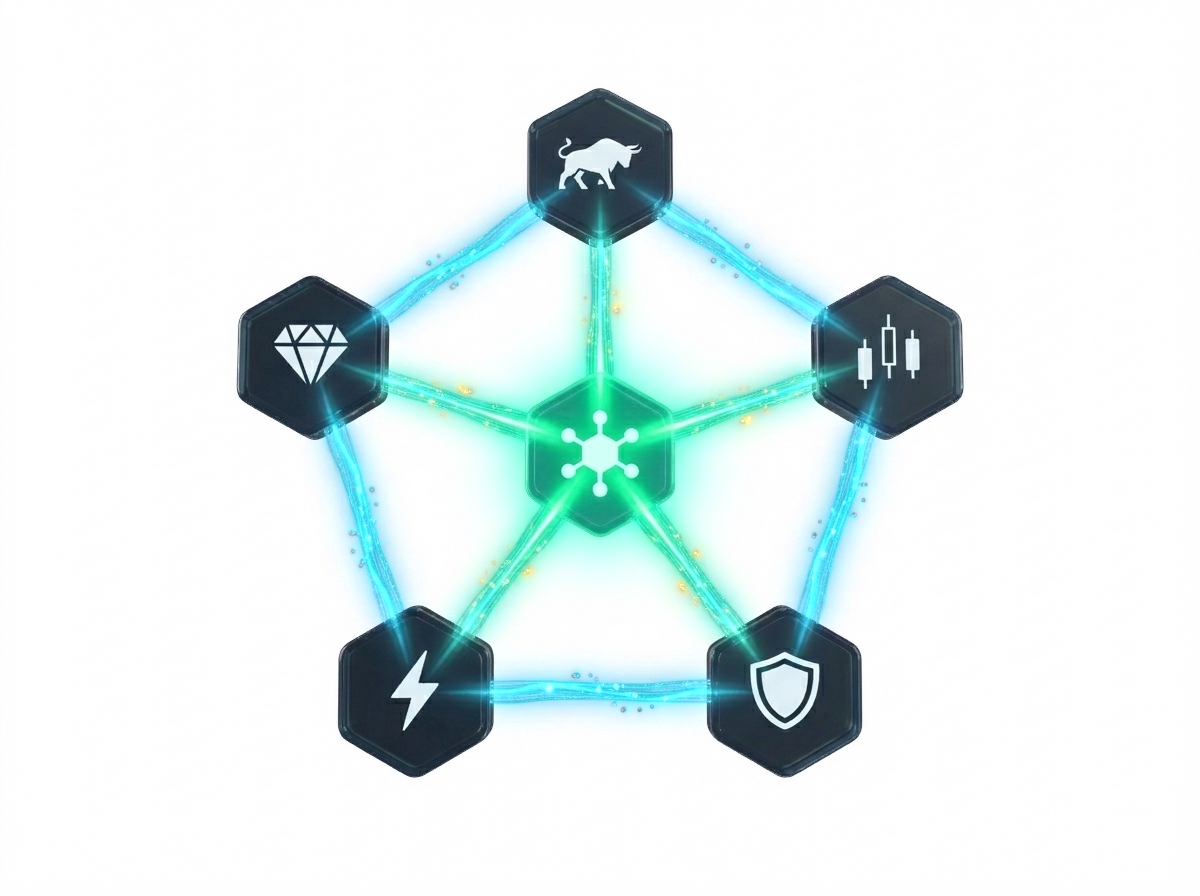Multi-broker network mesh connecting to TradeLabs hub