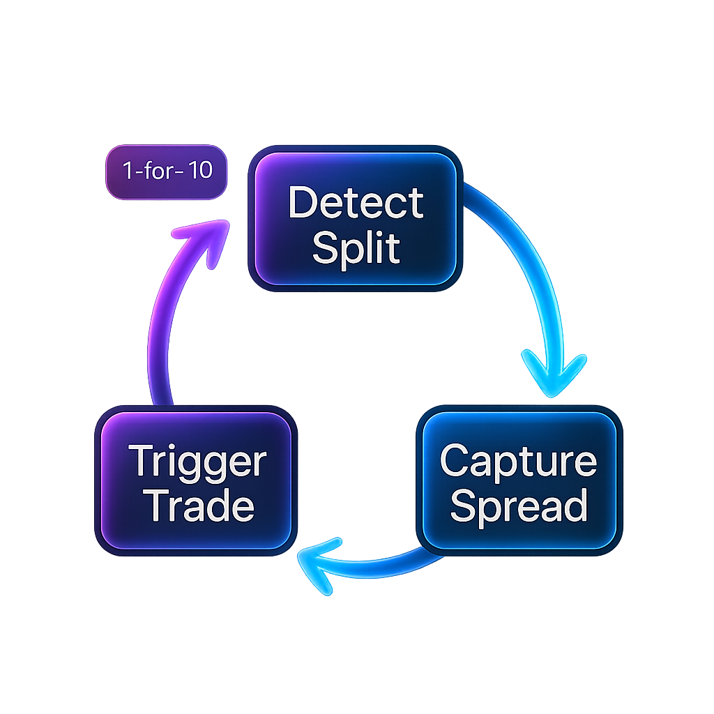 Reverse Split Arbitrage Strategy Illustration